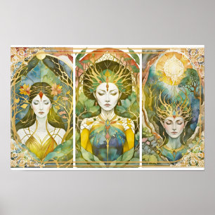Goldene Göttin Poster