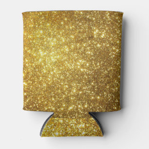 Goldene Grunge, hochauflösende Rasterdarstellung Dosenkühler