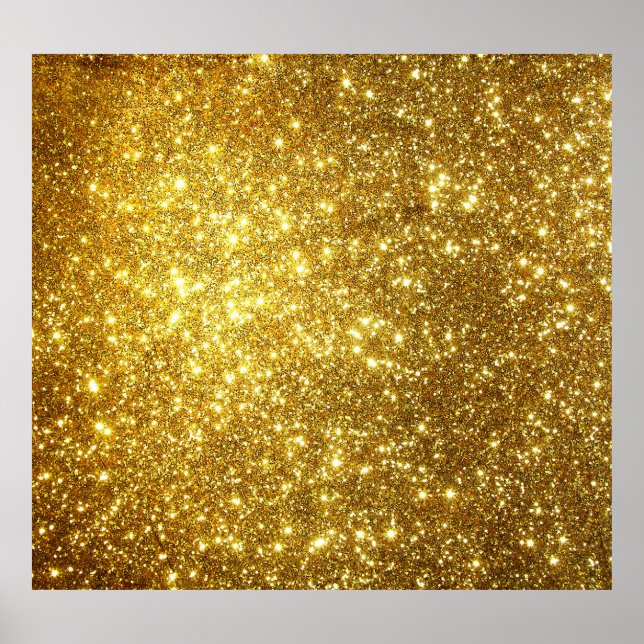 Goldene Grunge, hochauflösende Rasterdarstellung Poster (Vorne)