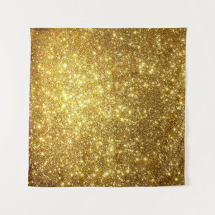 Goldene Grunge, hochauflösende Rasterdarstellung Wandteppich