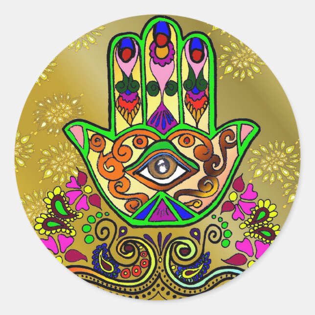 Goldene Hand Fatima, Sticker (Vorderseite)