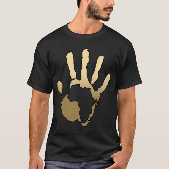 Goldene Hand T-Shirt (Vorderseite)