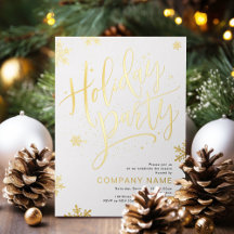 Goldene handgeschriebene Kalligrafie-Feierparty