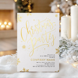 Goldene handgeschriebene Kalligrafie-Weihnachtsfei Folien Feiertagskarte