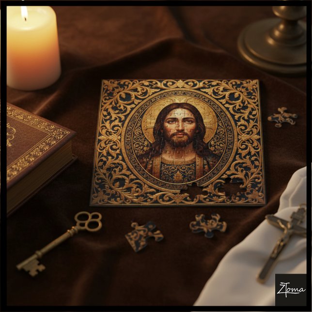 Goldene Heilige Ikone - Jesus Puzzle (Von Creator hochgeladen)