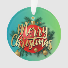 Goldene helle Weihnachtsfeier Moderne Ornament