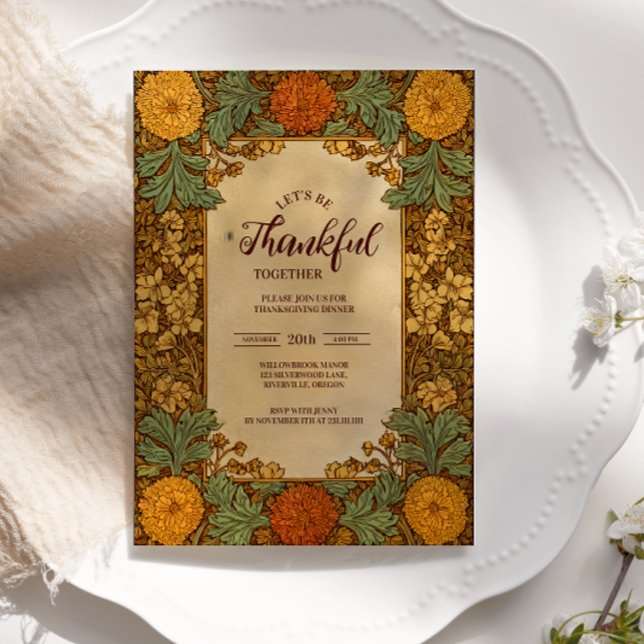 Goldene Herbstfeier Erntedank Einladung (Von Creator hochgeladen)