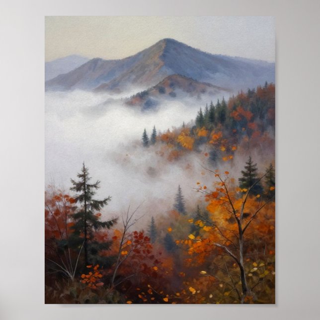Goldene Herbstkronen Poster (Vorne)
