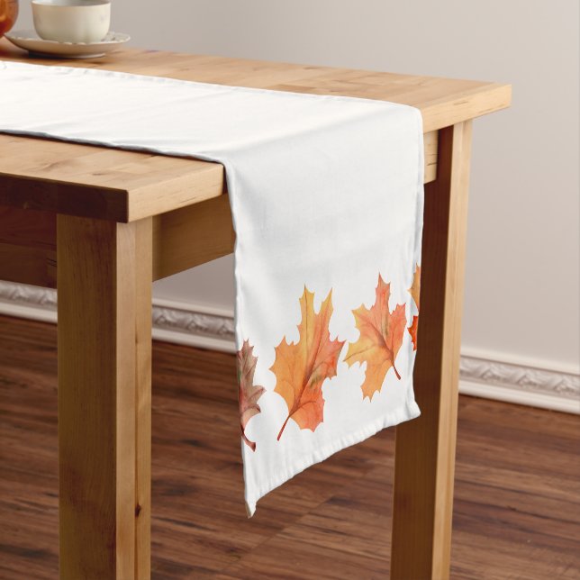 Goldene Herbstmaple-Blätter Kurzer Tischläufer (Beispiel)
