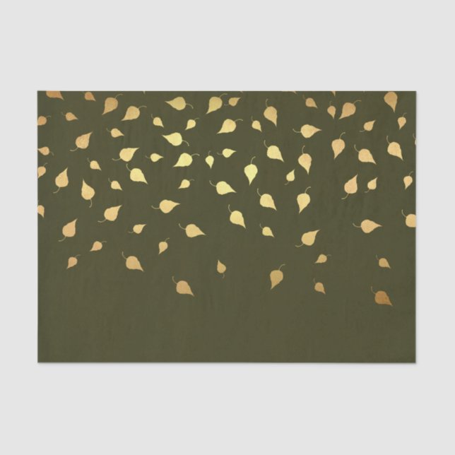 Goldene Herbstrückgänge Seidenpapier (Vorderseite)
