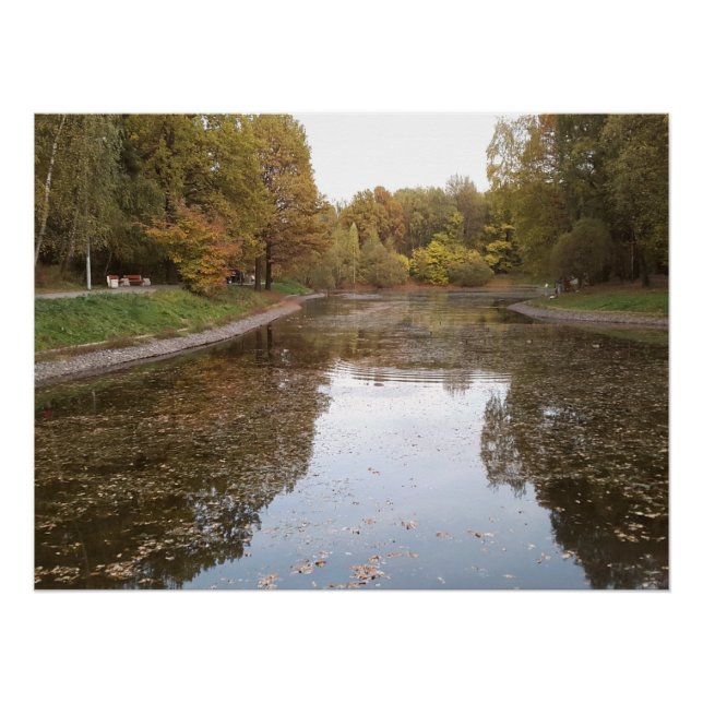 Goldene Herbstsee-Edition Poster (Vorderseite)
