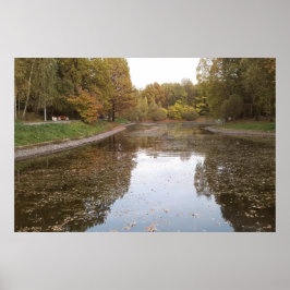 Goldene Herbstsee-Edition Poster