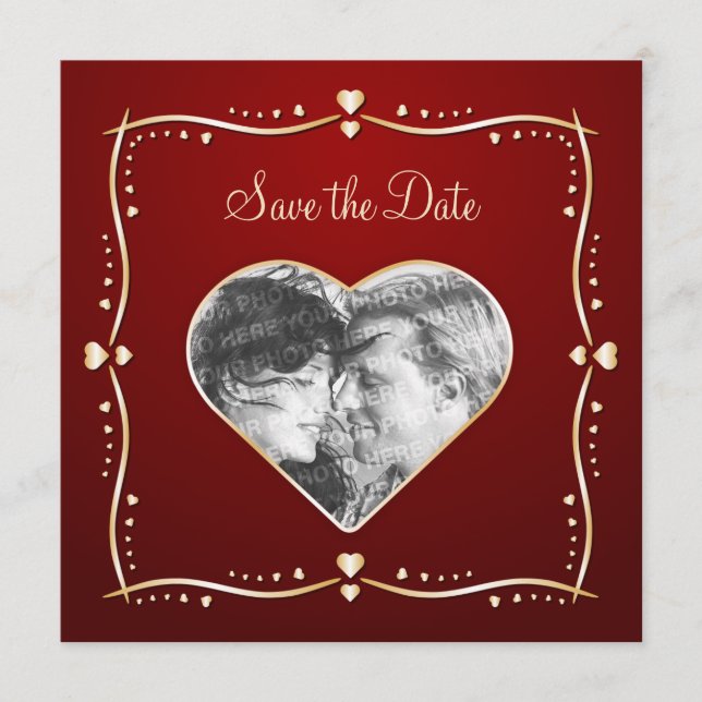 Goldene Herzen - Ankündigung Datum freihalten (Vorderseite)