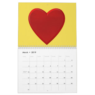 goldene Herzen Kalender