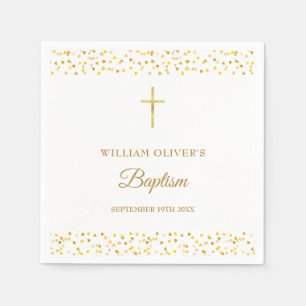 Goldene Herzen Taufe Taufgeschenk Serviette