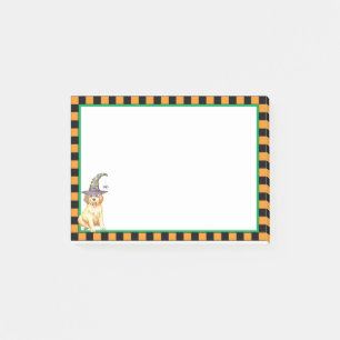 Goldene Hexe Post-it Klebezettel