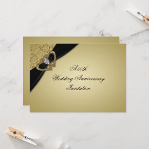 Goldene Hochzeit 50. Hochzeitstag Einladung