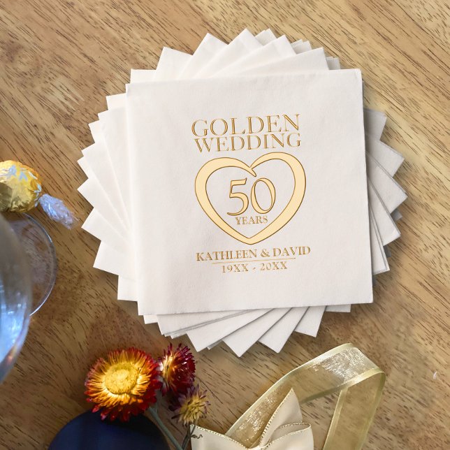 Goldene Hochzeit 50 Jahre Brauchtum Servietten Mit Folie (Von Creator hochgeladen)