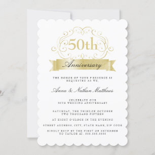 Goldene Hochzeit - 50. Jubiläumsveranstaltung Einladung