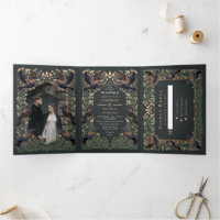 Goldene Hochzeit der verzauberten gotischen Raven-