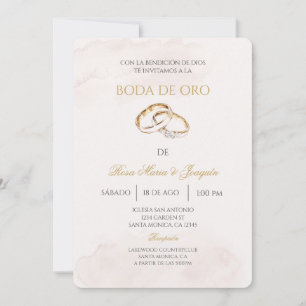 Goldene Hochzeit editierbar Einladung