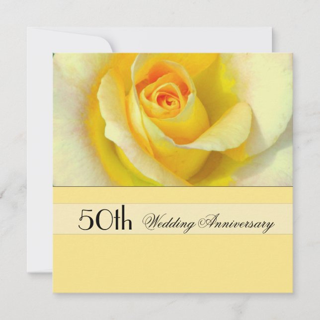 Goldene Hochzeit Einladung (Vorderseite)