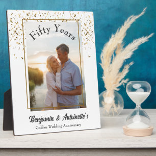 Goldene Hochzeit Fotoplatte