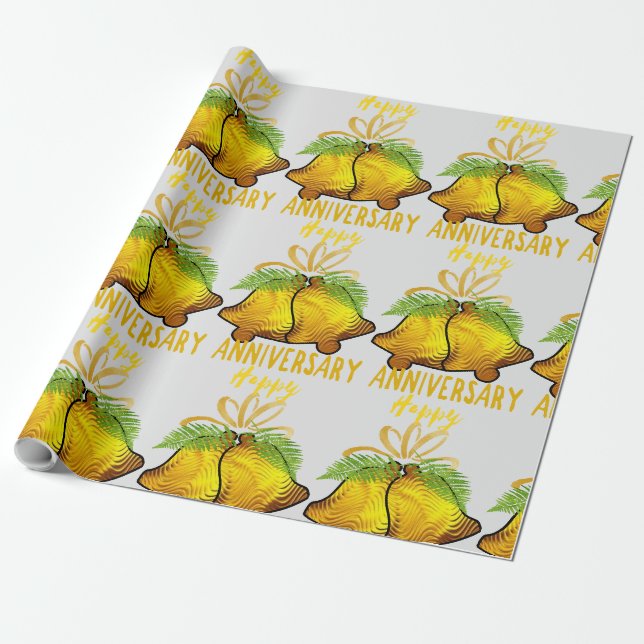 Goldene Hochzeit  Geschenkpapier (Ungerollt)