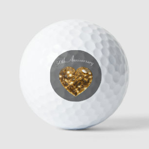 Goldene Hochzeit Golfball