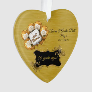 Goldene Hochzeit Ornament