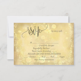 Goldene Hochzeit RSVP Karte