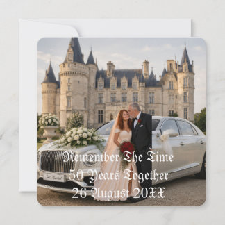 Goldene Hochzeit Überraschungsparty Fotoeinladung