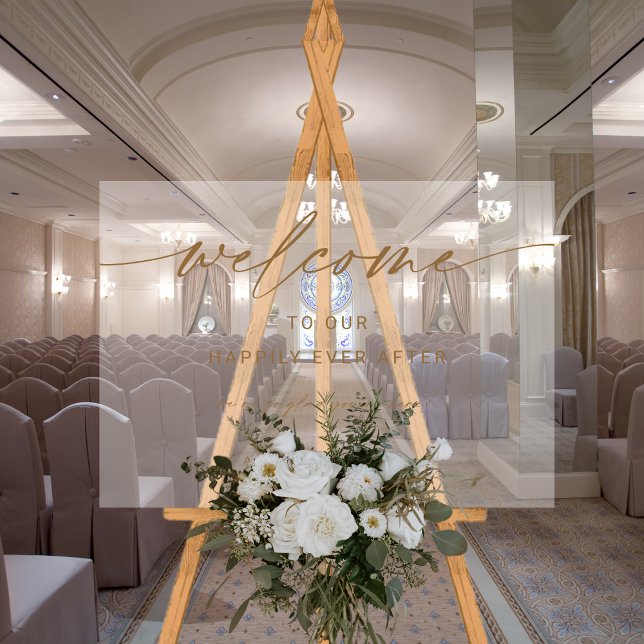 Goldene Hochzeit Willkommen | Wir sind so froh, da Acrylschild (Von Creator hochgeladen)