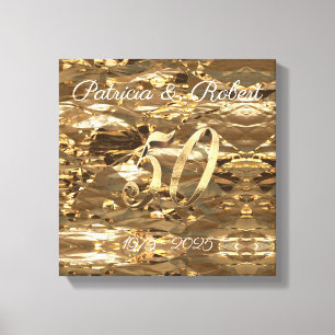Goldene Hochzeit zum 50. Geburtstag Leinwanddruck