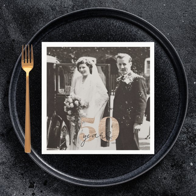 Goldene Hochzeit zum 50. Jahrestag Serviette (Von Creator hochgeladen)
