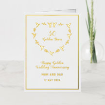 Goldene Hochzeit zum Jubiläum