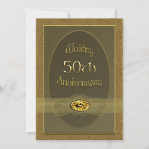 Goldene Hochzeitseinladungen Einladung