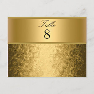 Goldene Hochzeitsfeier Tisch Zahlen Postkarte