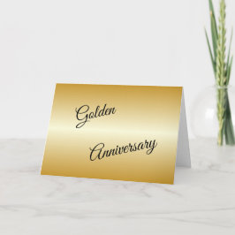 Goldene Hochzeitskarte Karte