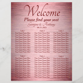 Goldene Hochzeitstabelle für Burgunder Rose