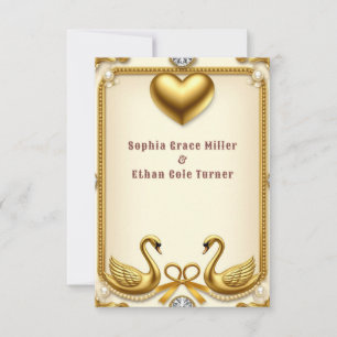 Goldene Hochzeitstermin Bewahre den Moment Design Save The Date