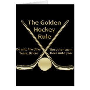 Goldene Hockey-Regel-Karte