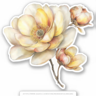 Goldene Honig Fee Welt – 04 Blumen tragend Sti Aufkleber