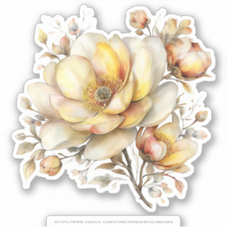 Goldene Honig Fee Welt – 04 Blumen tragend Sti Aufkleber