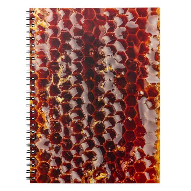 Goldene Honigwabe Notizblock (Vorderseite)