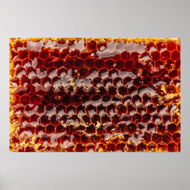 Goldene Honigwabe Poster (Vorne)