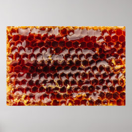 Goldene Honigwabe Poster