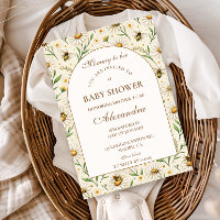 Goldene Honigwaben-Babyparty