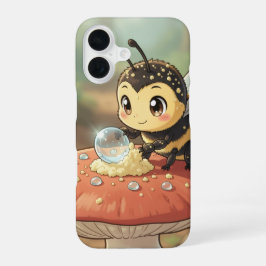 Goldene Hummel im Blütentanz  iPhone 16 Hülle