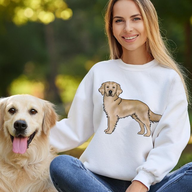 Goldene Hundelocke Sweatshirt (Please note: This image is a digital mockup.)